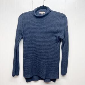 Benedetta B. Made in Italy Merino Wool Cashmere Blend Women's Blue Sweater Small